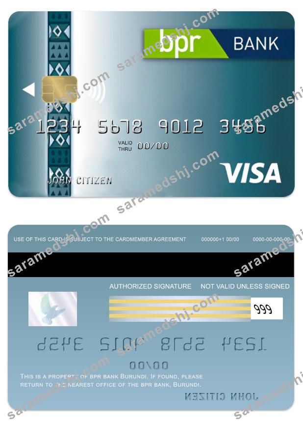 Burundi BPR  bank visa classic credit card